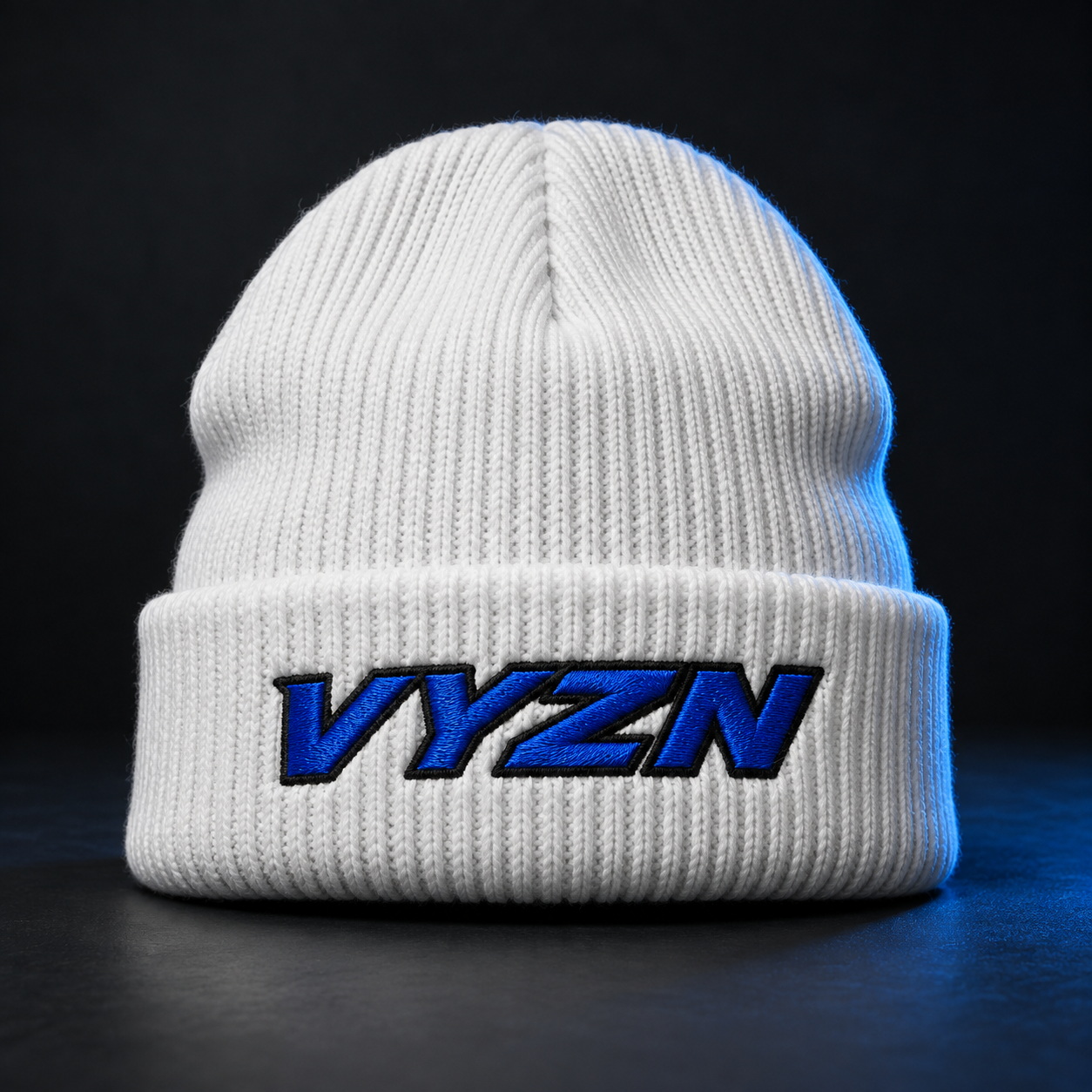 VYZN Motorsport Beanie shirt mockup